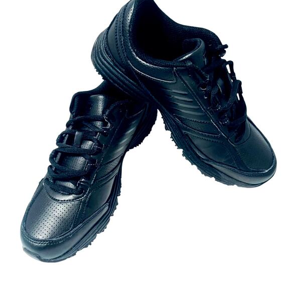 Fila Memory Ultra Slip Resistant Work Shoe 5HG23004 Black/Black Women's Size 7 - Picture 1 of 8
